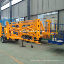 Public lighting maintenance 8m hydraulic boom lift man lift with CE BV approved